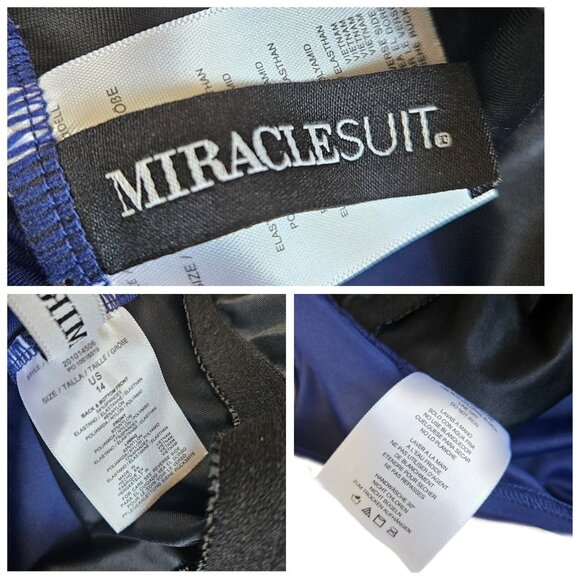 Miraclesuit Blockbuster One Piece Swimsuit India Ink Navy Blue 14 - Picture 11 of 11